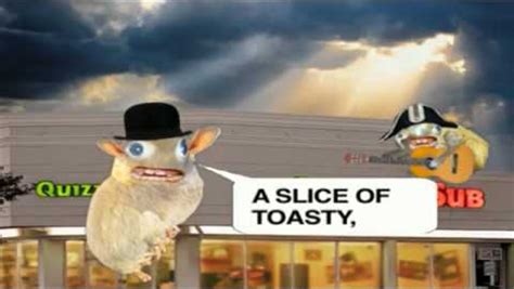 Quiznos mascot branding ad